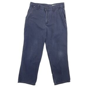 Carhartt FR Mens Navy Work Pants 32x27* Staight Leg CAT 2 371-20 Flame Resistant